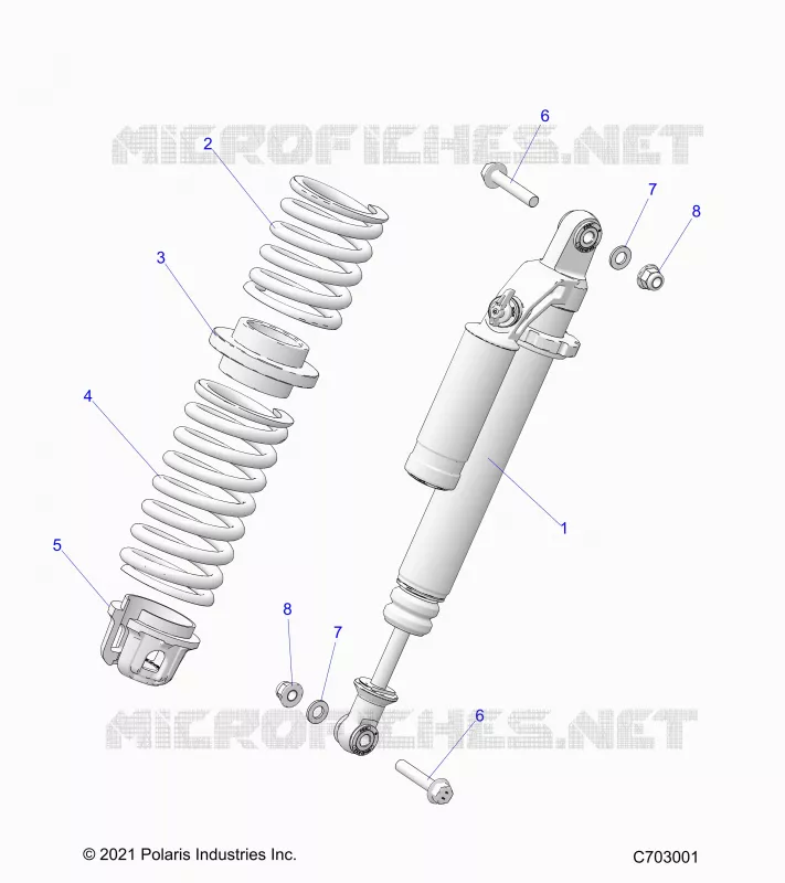 SUSPENSION, AMORTISSEUR AVANT MOUNTING
