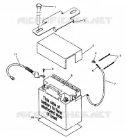 SUPPORT BATTERIE SLTX B964590 and Intl. SLTX I964590 (4935783578B005)