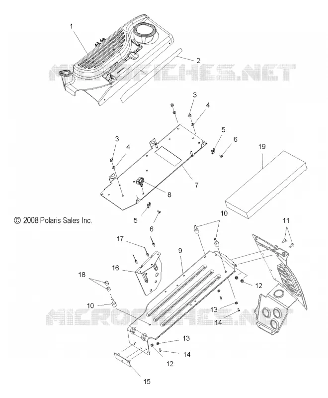 CHASSIS, PROTECTION D'EMBRAYAGE AND COVER