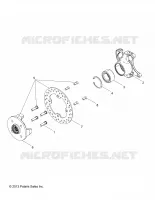 SUSPENSION AVANT HUBS, DISKS AND KNUCKLES