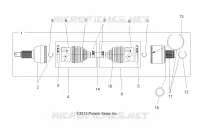 DRIVE TRAIN, DRIVE ARBRE DE TRANSMISSION ARRIERE