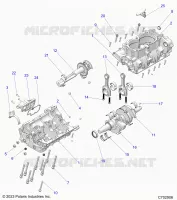ENGINE, CRANKCASE, VILEBREQUIN