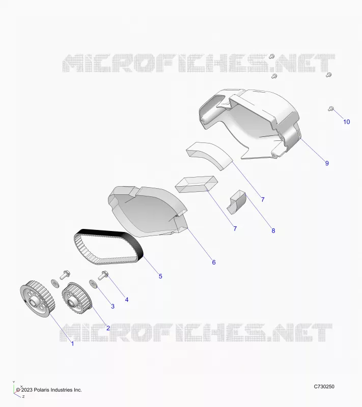 ELECTRICITE, MOTOR-EV, BELT, COVER AND SPROKETS