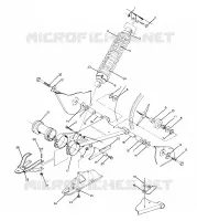 SWING ARM WELDMENT AND AMORTISSEUR ARRIERE ASSEMBLY (4917721772021A)