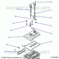 ENGINE, THROTTLE BODY AND COUVERCLE SOUPAPE