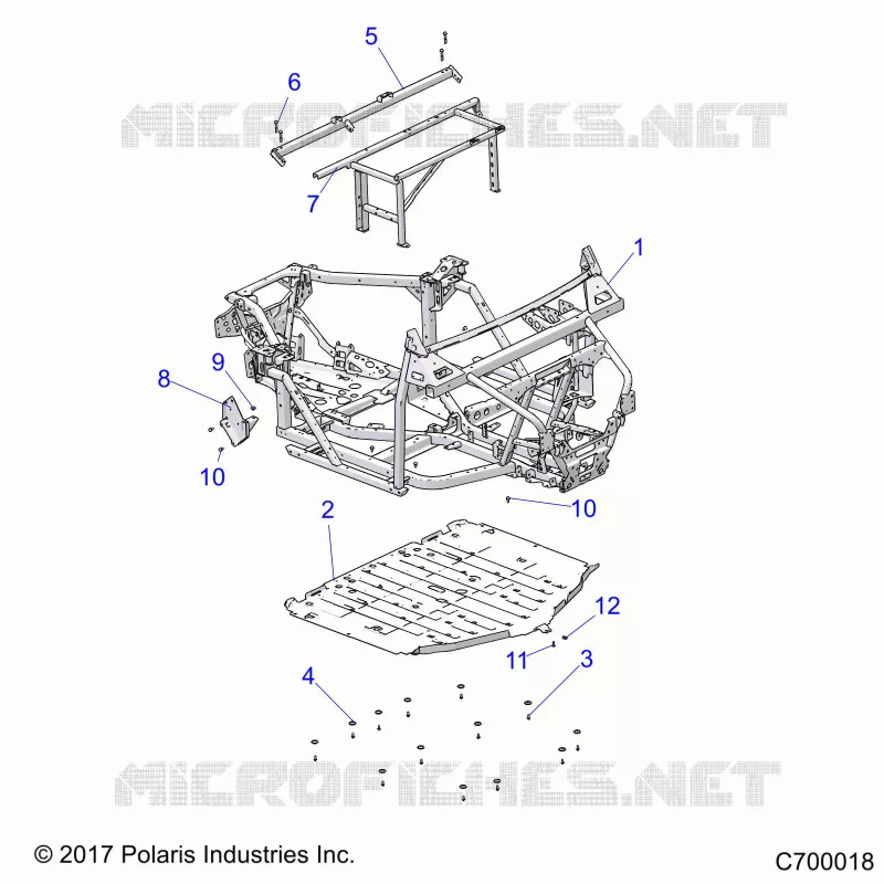 CHASSIS, MAIN FRAME AND SKID PLATES