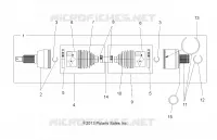 DRIVE TRAIN, DRIVE ARBRE DE TRANSMISSION ARRIERE