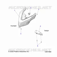 ELECTRICITE, HEADLIGHT AND TAILLIGHT