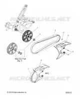 SYSTÈME DE TRANSMISSION, DRIVEN SPROCKET, BELT AND GUARD