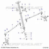 STEERING, COLONNE DE DIRECTION AND TIE ROD ASM