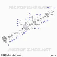 SYSTÃˆME DE TRANSMISSION, PRIMARY CLUTCH