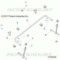 SUSPENSION AVANT STABILIZER BAR- R18RRU99AS/BS (C700032)