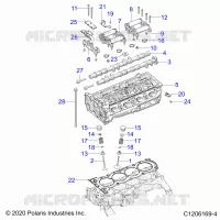 ENGINE, HEAD ASM AND SOUPAPES