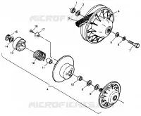 EMBRAYAGE DE TRANSMISSION SCRAMBLER 400L W97BC38C (4939893989C002)