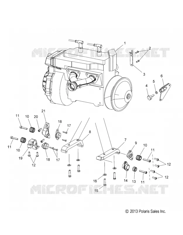 MOTEUR, MOUNTING -S16CT5 ALL OPTIONS (49SNOWMOTEURMOUNT14550)