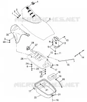 COFFRE AVANT SL 700 B974071, Intl. SL 700 I974071 and SL 700 D (4940874087A009)