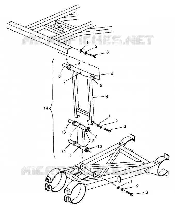 STABILISATEUR BRAS ARRIERE 6X6 400L