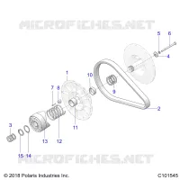 SYSTEME DE TRANSMISSION, SECONDARY CLUTCH