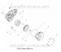 ENGINE, STATOR AND FLYROUE