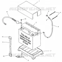 SUPPORT BATTERIE SLT 750 B954170 (4930563056B006)