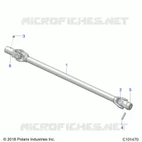 SYSTÃˆME DE TRANSMISSION, PROP SHAFT, FRONT