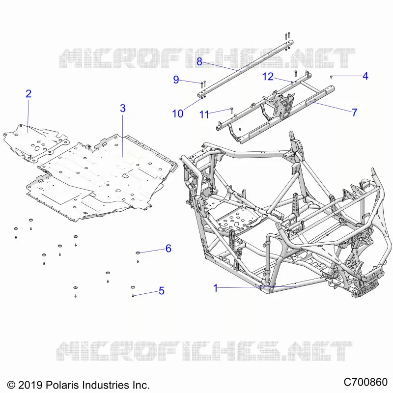 CHASSIS, MAIN FRAME AND SKID PLATES