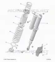 SUSPENSION, REAR SUPPORT AMORTISSEUR , ULTIMATE