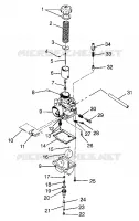 CARBURATEUR 440 LC 0972760 (4938353835C009)