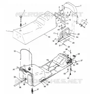SIEGE ET RESERVOIR  TRAIL DELUXE 0952262 (4928862886A010)