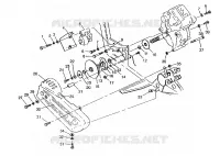 PONT/FREIN AND COUVERCLE DE CHAINEE MOUNTING 6X6 400L, SWEDISH S948740 AND  NORW (4926812681035A)
