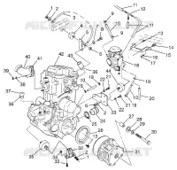 SUPPORT MOTEUR Magnum 4X4 W97AC42A, Swedish Magnum 4X4 S97AC42E and Norweg (4940834083A009)