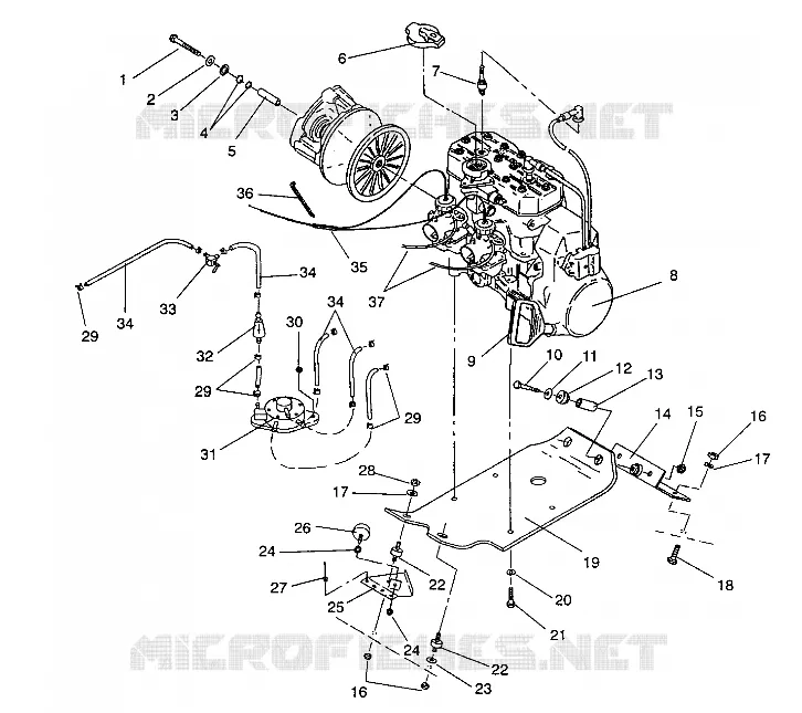 SUPPORT MOTEUR WIDETRAK / 0932064 (4922982298025A)