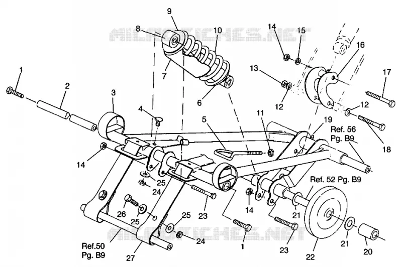 BRAS DE SUSPENSION AVANT 440 0962760 (4931743174B011)