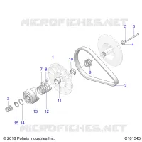 SYSTEME DE TRANSMISSION, SECONDARY CLUTCH