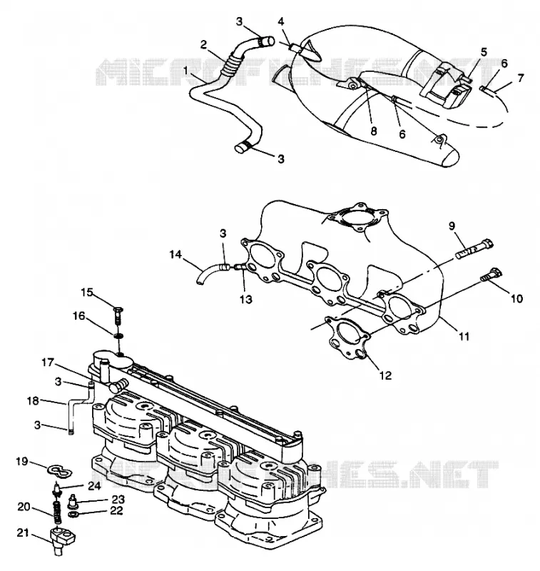 SYSTÈME DE REFROIDISSEMENT SL 900 B974091 (4940974097B009)