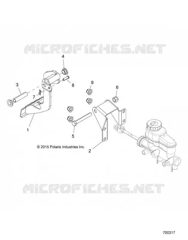 BRAKES, PEDAL AND MAITRE CYLINDRE