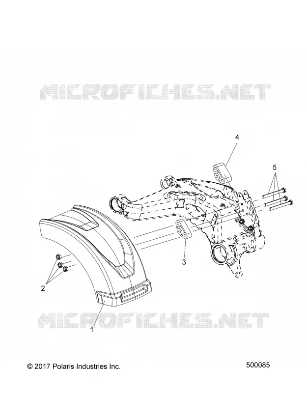 CARROSSERIE ARRIERE FENDER (USA ONLY)