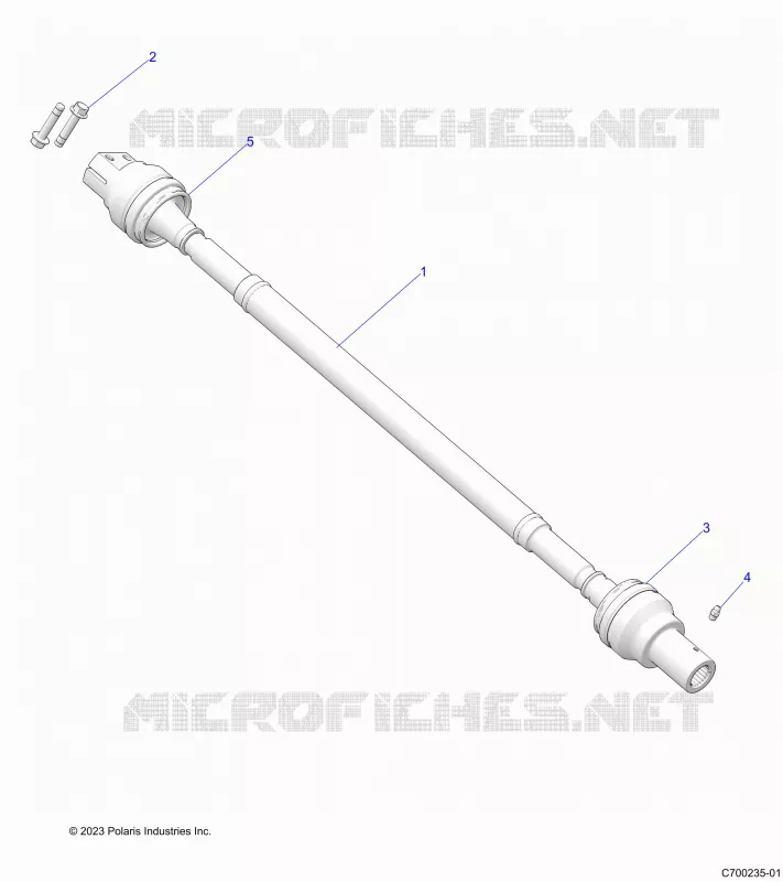 SYSTÃˆME DE TRANSMISSION, REAR PROP SHAFT