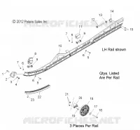 SUSPENSION, FIXATION RAIL (155 INCH)