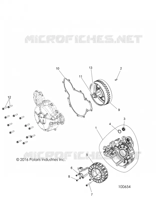 MOTEUR, STATOR AND COVER
