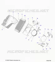 MOTEUR, RADIATOR MOUNTING