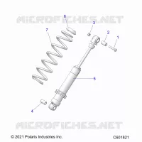 SUSPENSION, AMORTISSEUR ARRIERE TRACK (7045713)