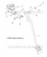 FREINS, PEDAL and MAITRE CYLINDRE MOUNTING