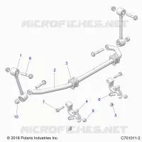 SUSPENSION, FRONT BARRE STABILISATRICE- G21G4P99AM/BM (C701011-2)