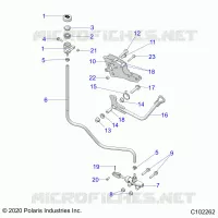 BRAKES, BRAKE PEDAL AND MAITRE CYLINDRE