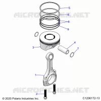 ENGINE, PISTON ET BIELLE