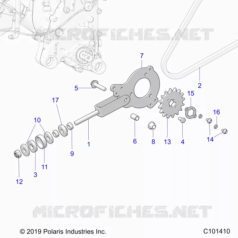 DRIVE TRAIN, TENDEUR DE CHAINE AND SPROCKET