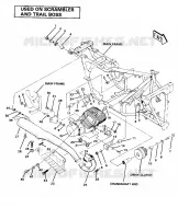 ENGINE AND SUPPORT SILENCIEUX (4911991199008A)