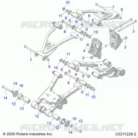 SUSPENSION ARRIERE CONTROL ARM, MOUNTING