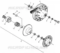 EMBRAYAGE DE TRANSMISSION XPLORER 400L W97CC38C (4939753975C003)